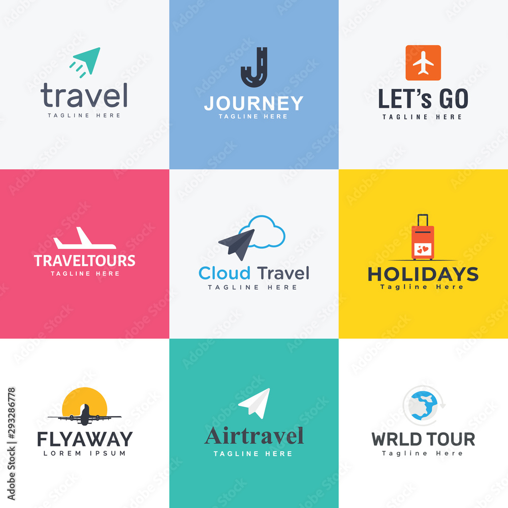 Pack of Travel Logo Vectors