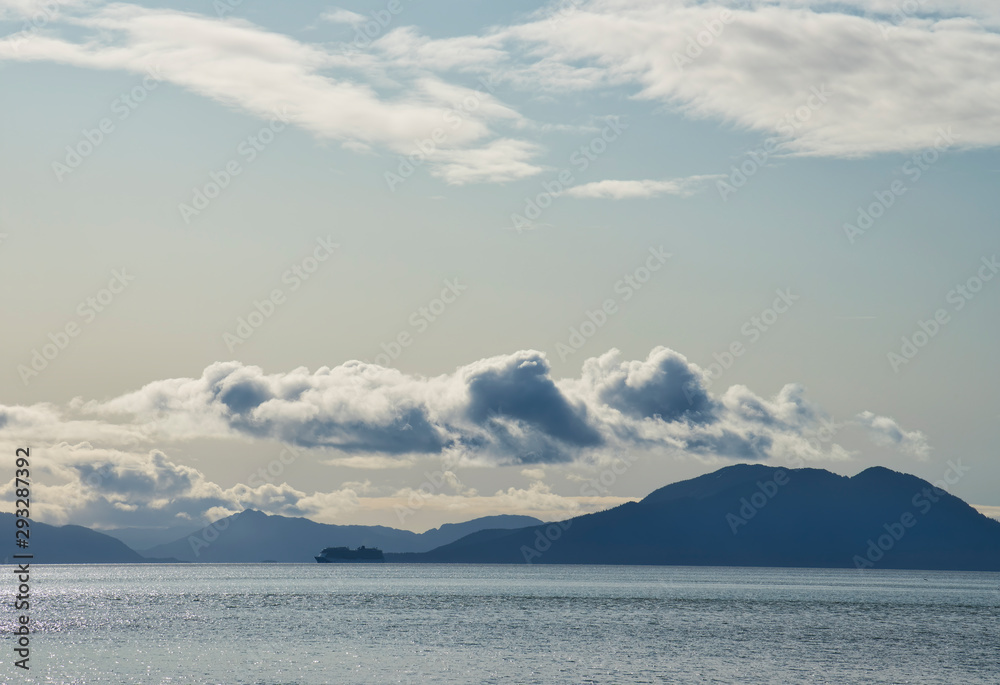 Icy Straight with distant cruise ship