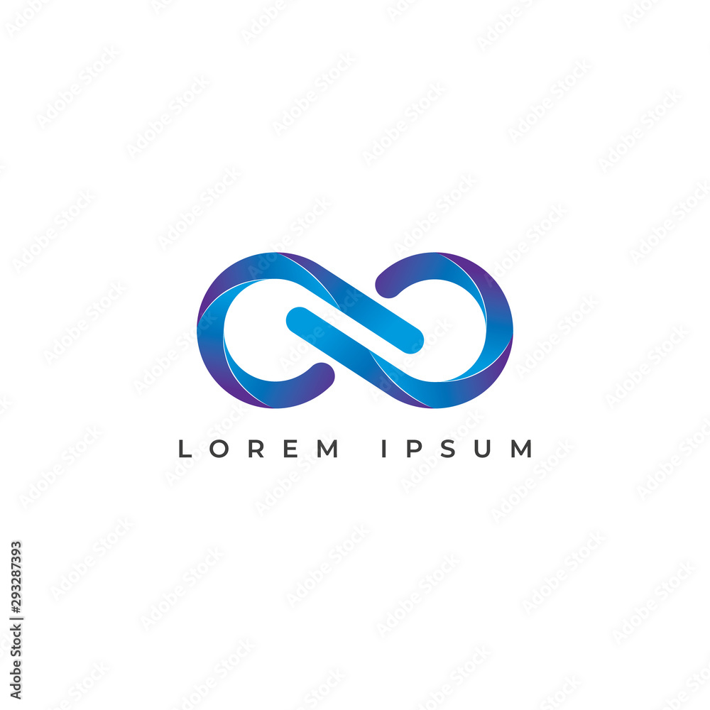 Infinity logo design template full vector EPS 10 Infinity logo design template full vector EPS 10