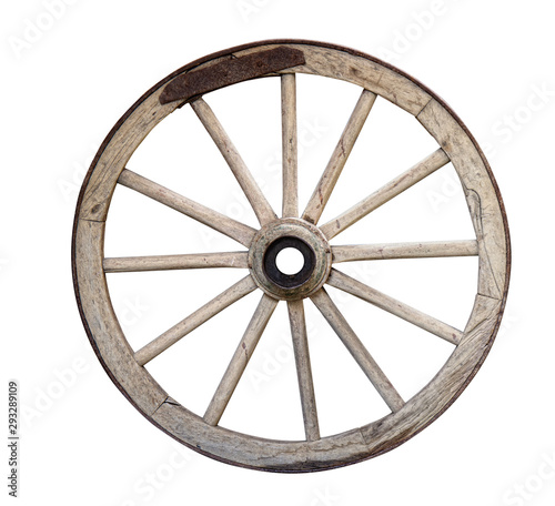 old wooden wheel