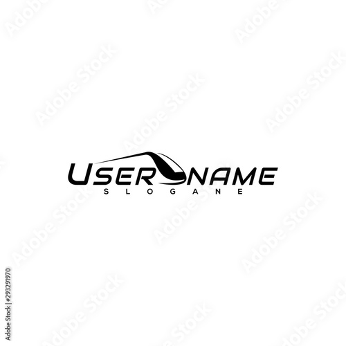 train logo design concept  vector