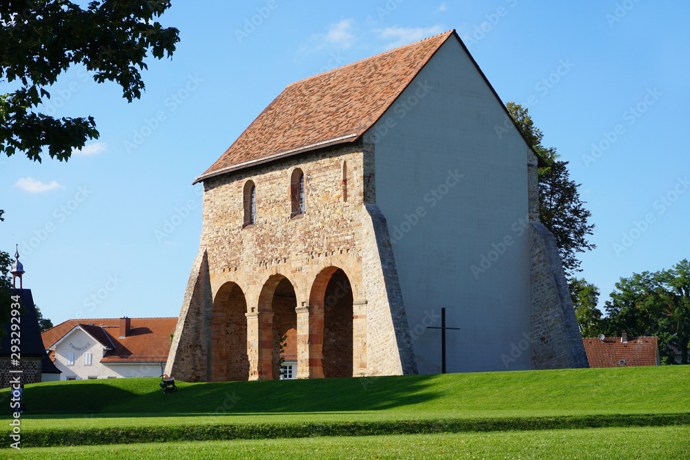 Fototapeta premium Ruins of the Imperial Abbey of Lorsch, called Reichsabtei Lorsch in Germany
