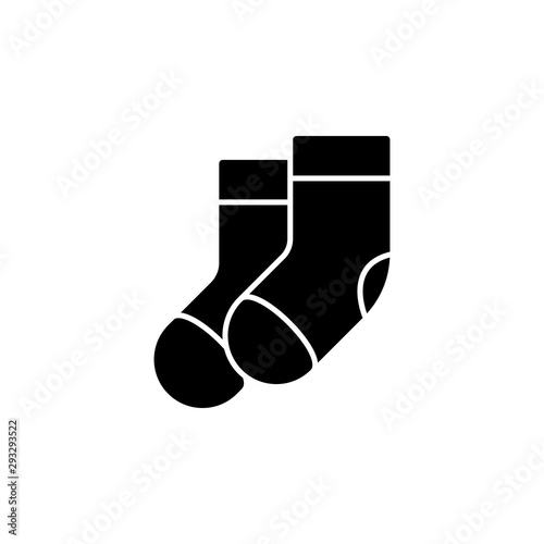 Socks icon. Simple glyph, flat vector of autumn icons for ui and ux, website or mobile application