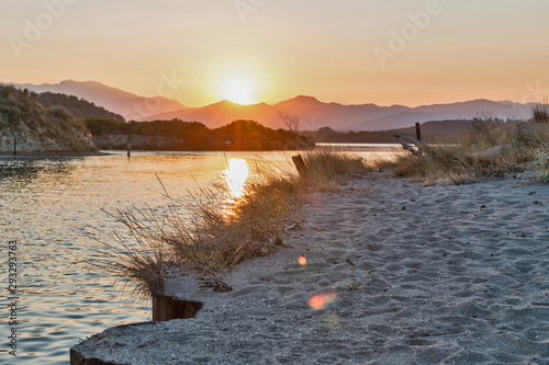 Diane lake landscape in Corsica, France. photo