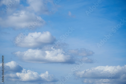 Fototapeta Naklejka Na Ścianę i Meble -  White clouds in blue sky for background