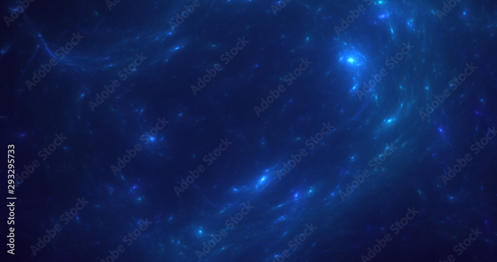 3D rendering abstract space and nebula background