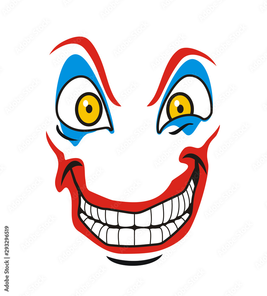 Fototapeta premium crazy joker expression