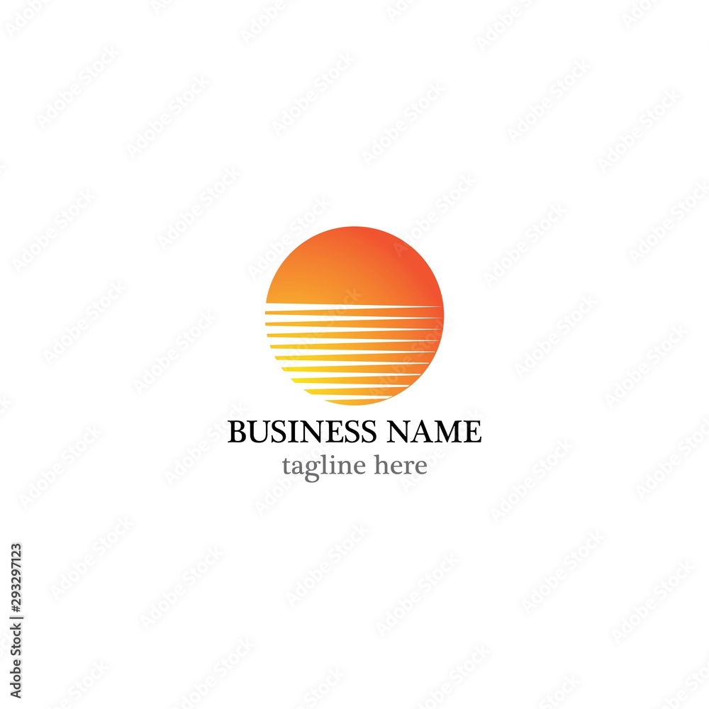 Sun logo vector icon illustration Sun logo vector icon illustration