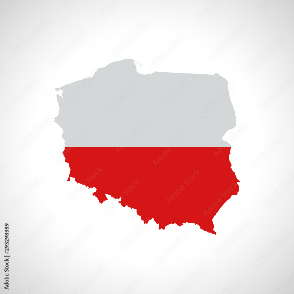 Fototapeta map of Poland