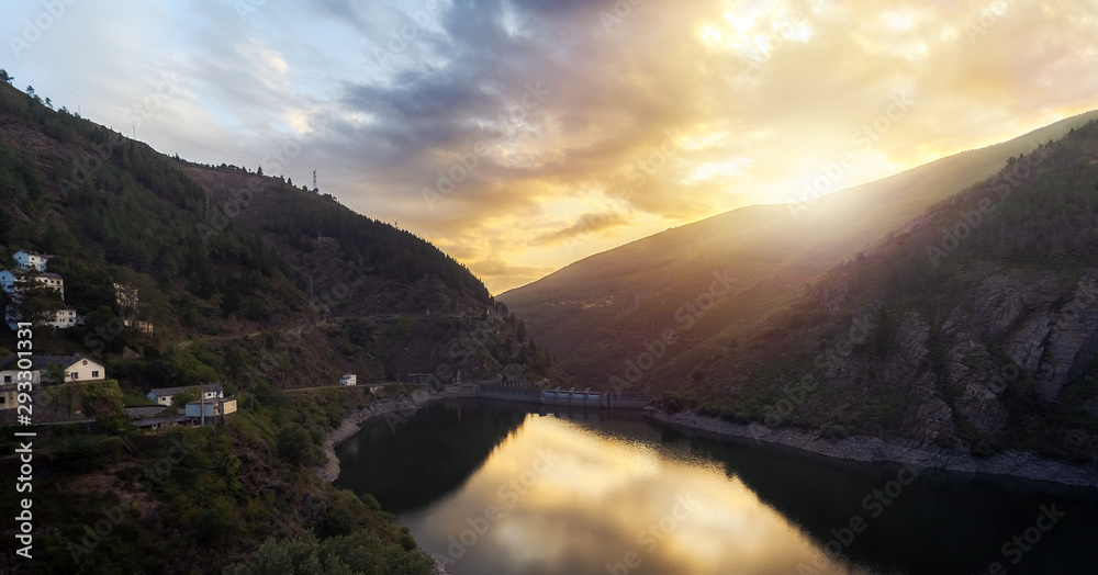 Salime Great Dam in Asturias