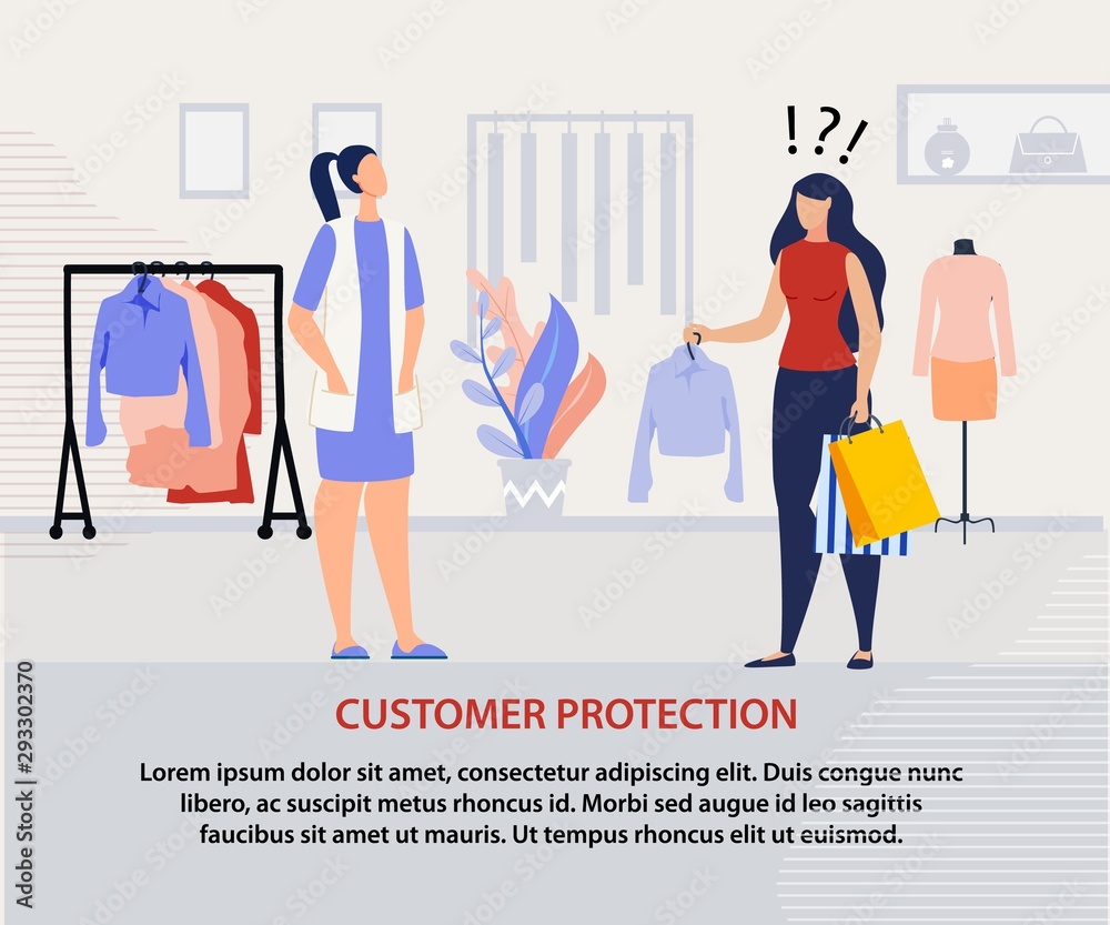 Customer Protection Program Advertising Poster Customer Protection Program Advertising Poster