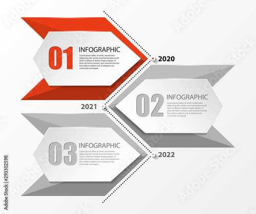 Infographic design template. Creative concept with 3 steps