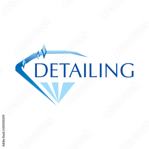 Vector logo for detailing car and tuning
