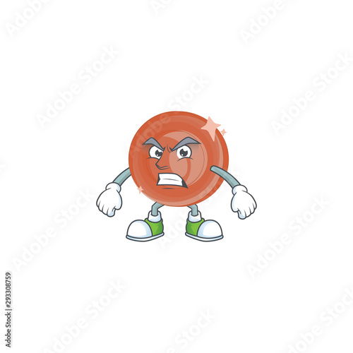 Scream bronze coin cartoon character with mascot