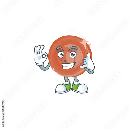 Call me bronze coin cartoon character mascot style.