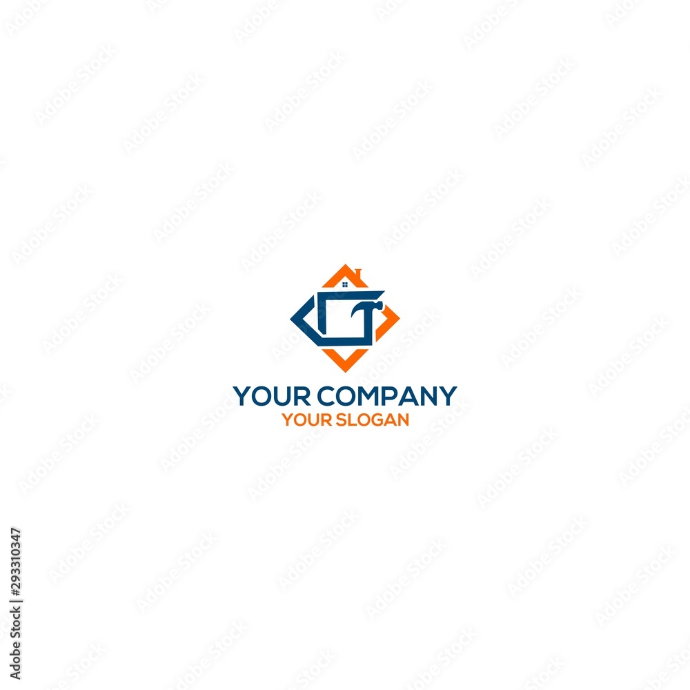 G Hammer Construction Logo Design Vector G Hammer Construction Logo Design Vector