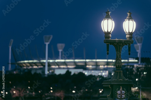 Melbourne Cricket Ground with lampost © Andrew