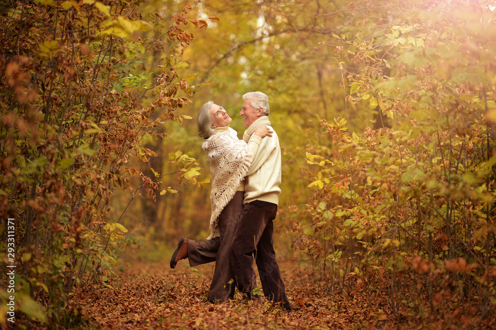 Portrait of happy senior woman and man Portrait of happy senior woman and man