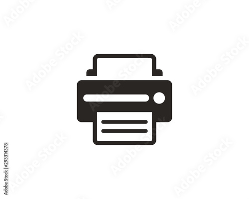 Printer icon symbol vector photo