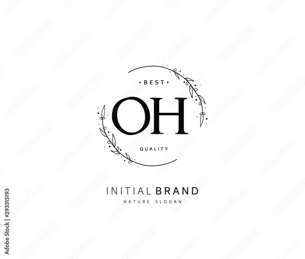 O H OH Beauty vector initial logo, handwriting logo of initial signature, wedding, fashion, jewerly, boutique, floral and botanical with creative template for any company or business. O H OH Beauty vector initial logo, handwriting logo of initial signature, wedding, fashion, jewerly, boutique, floral and botanical with creative template for any company or business.