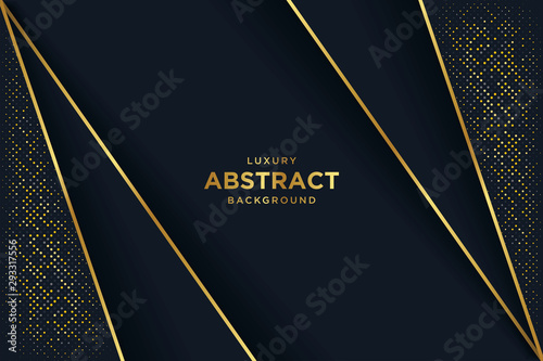 Luxury black background with 3d style.
