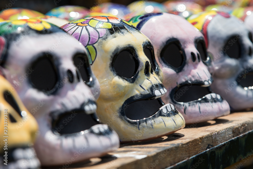Fotografie Mexican colorful skulls