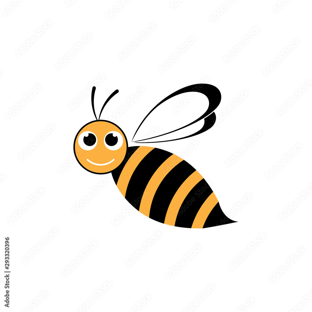 Bee Logo Template vector icon illustration Bee Logo Template vector icon illustration