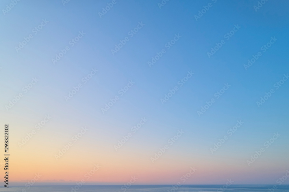 Sky and sea in the early morning during sunrise