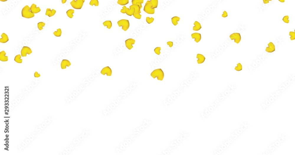 Yellow falling hearts Yellow falling hearts