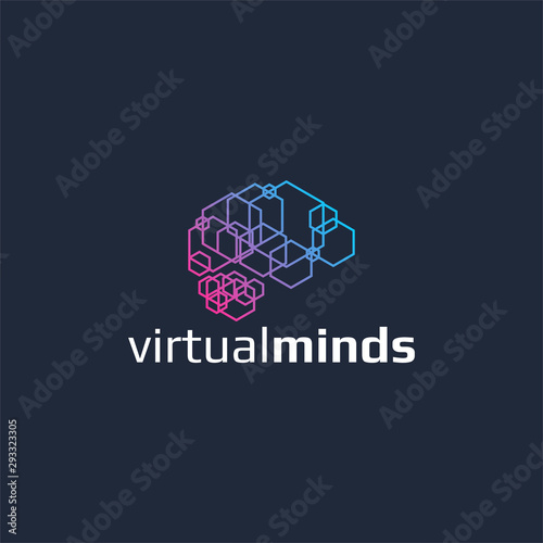 Virtual mind logo