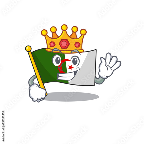 King flag algeria are stored mascot bag