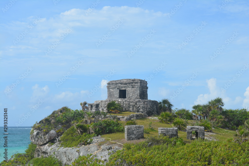 Maya Ruine Meer Mexiko 