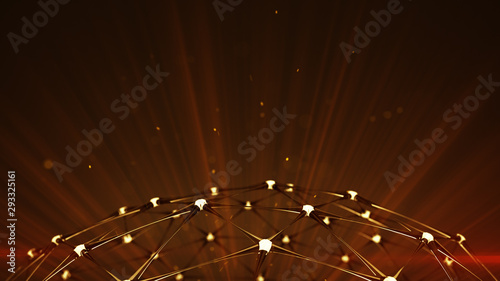 Glass network structure 3D ...