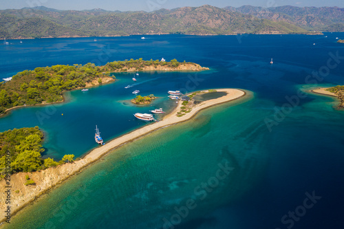 Fototapeta Naklejka Na Ścianę i Meble -  Travel to stunning bays of Gocek, Turkey.