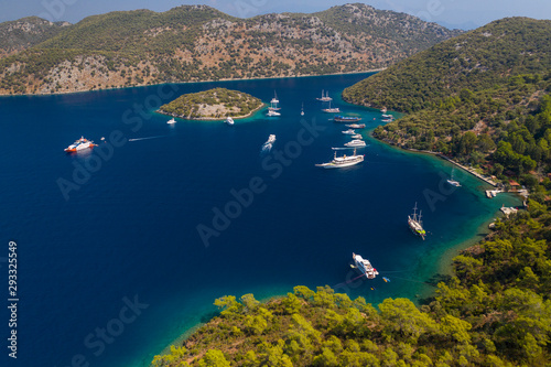 Fototapeta Naklejka Na Ścianę i Meble -  Travel to stunning bays of Gocek, Turkey.