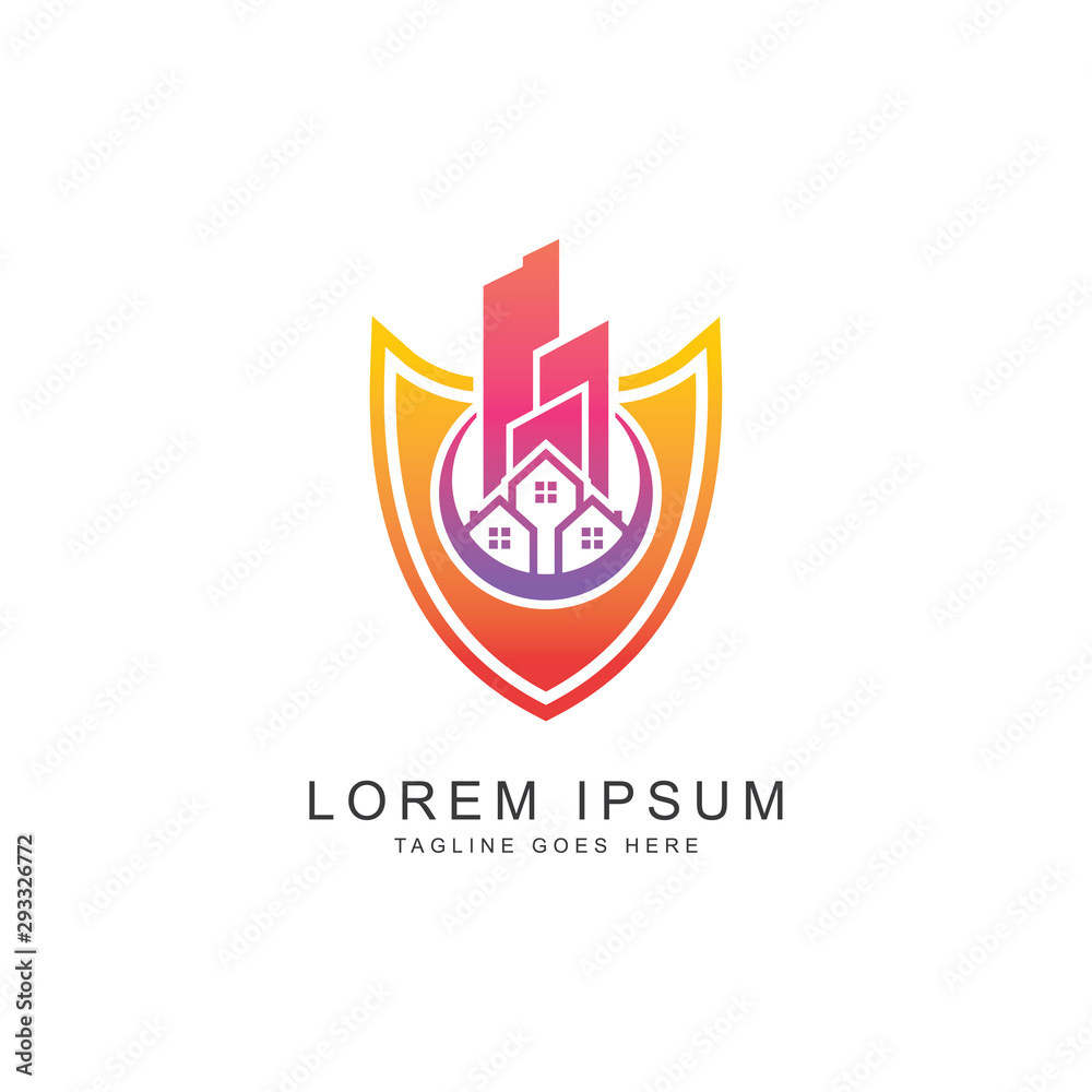 safety home logo template safety home logo template