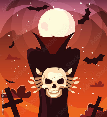 Halloween death vector design icon