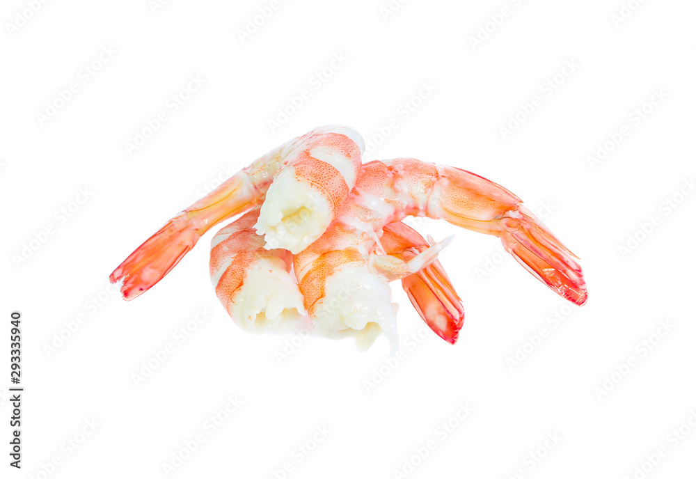 Shrimp isolated on the white background Shrimp isolated on the white background