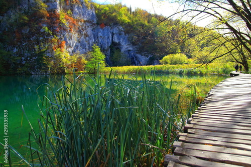 Fall in National park Plitvice lakes, Croatia