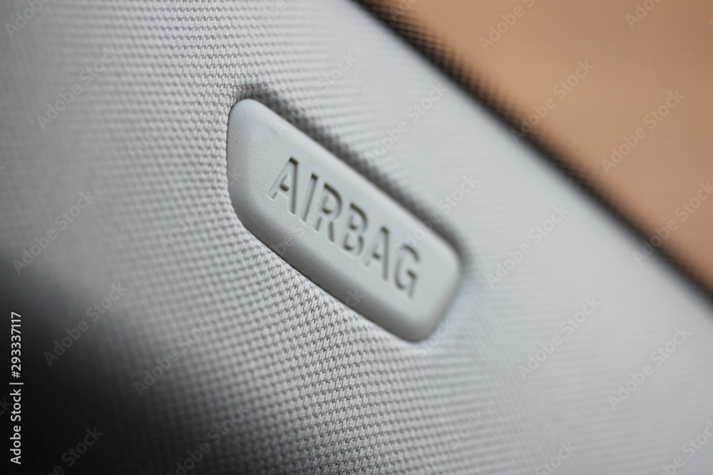 Vehicle airbag badge Vehicle airbag badge