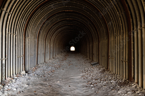 The ruins : Abolished tunnel of Akiu electric railway,Sendai,Japan.