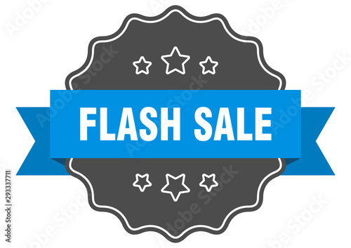flash sale blue label. flash sale isolated seal. flash sale