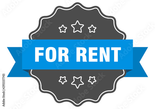 for rent blue label. for rent isolated seal. for rent