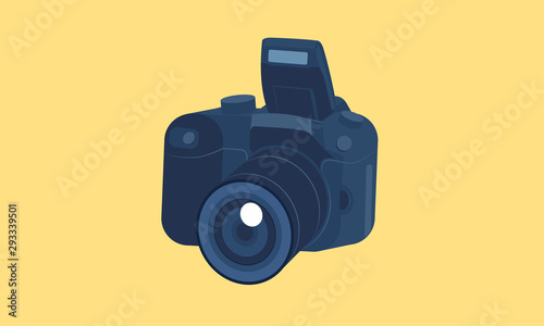 DSLR Blue Camera 