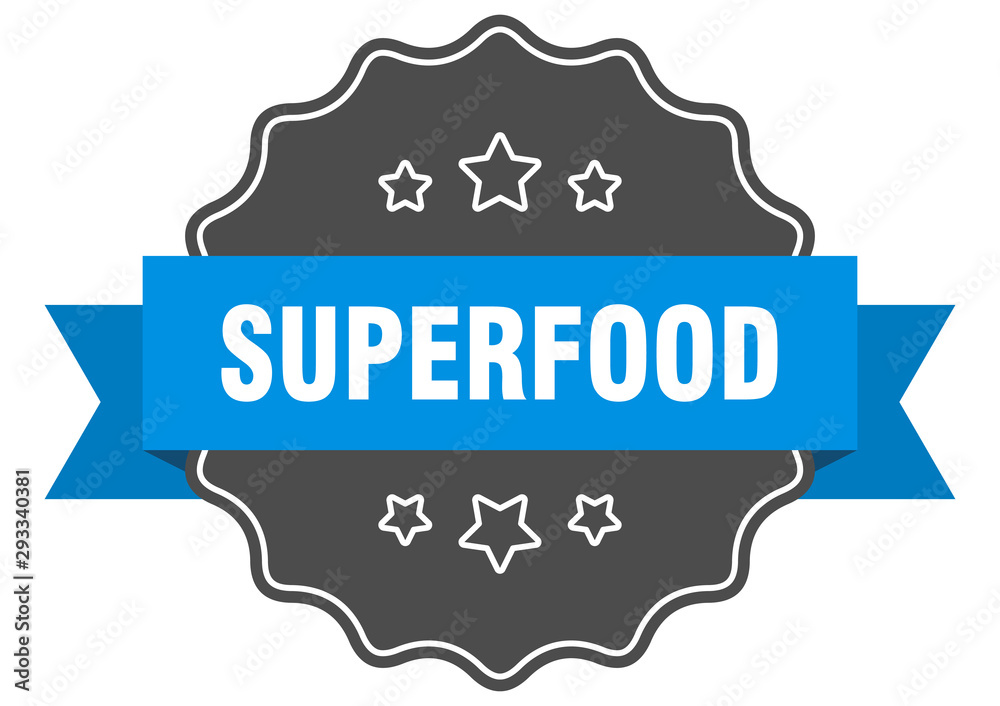 superfood blue label. superfood isolated seal. superfood superfood blue label. superfood isolated seal. superfood