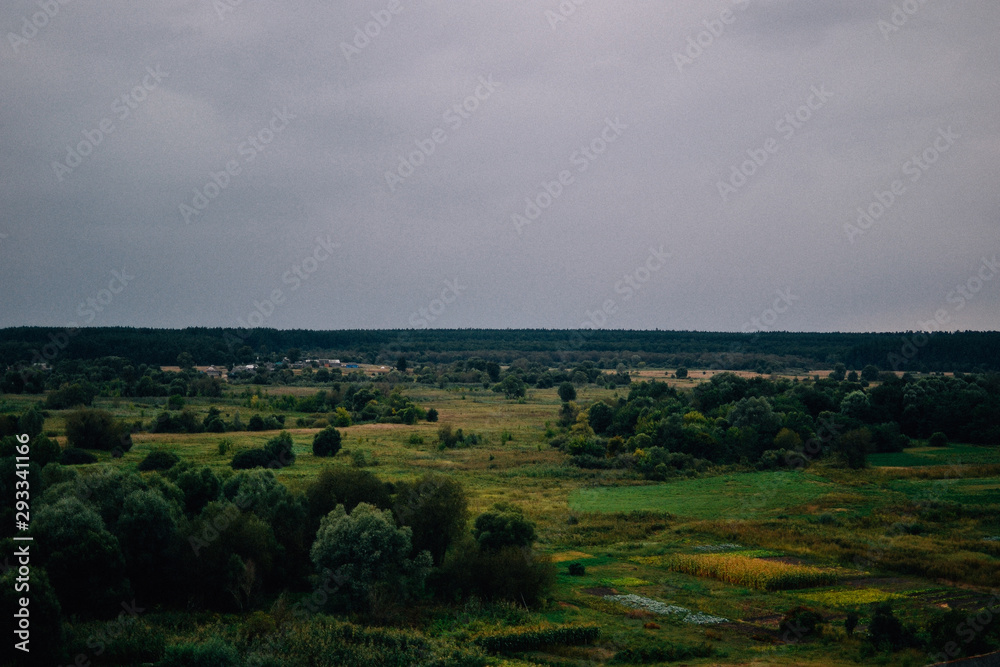 Obraz premium Village landscape