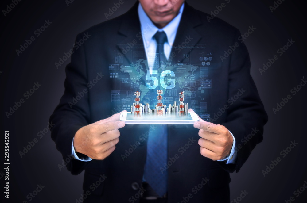 5G Internet Conceptual image. 5G Internet Conceptual image.