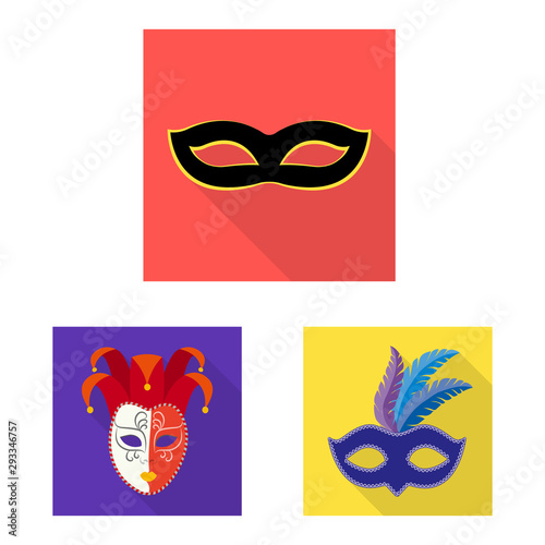 Vector design of luxury and celebration sign. Collection of luxury and hide vector icon for stock.