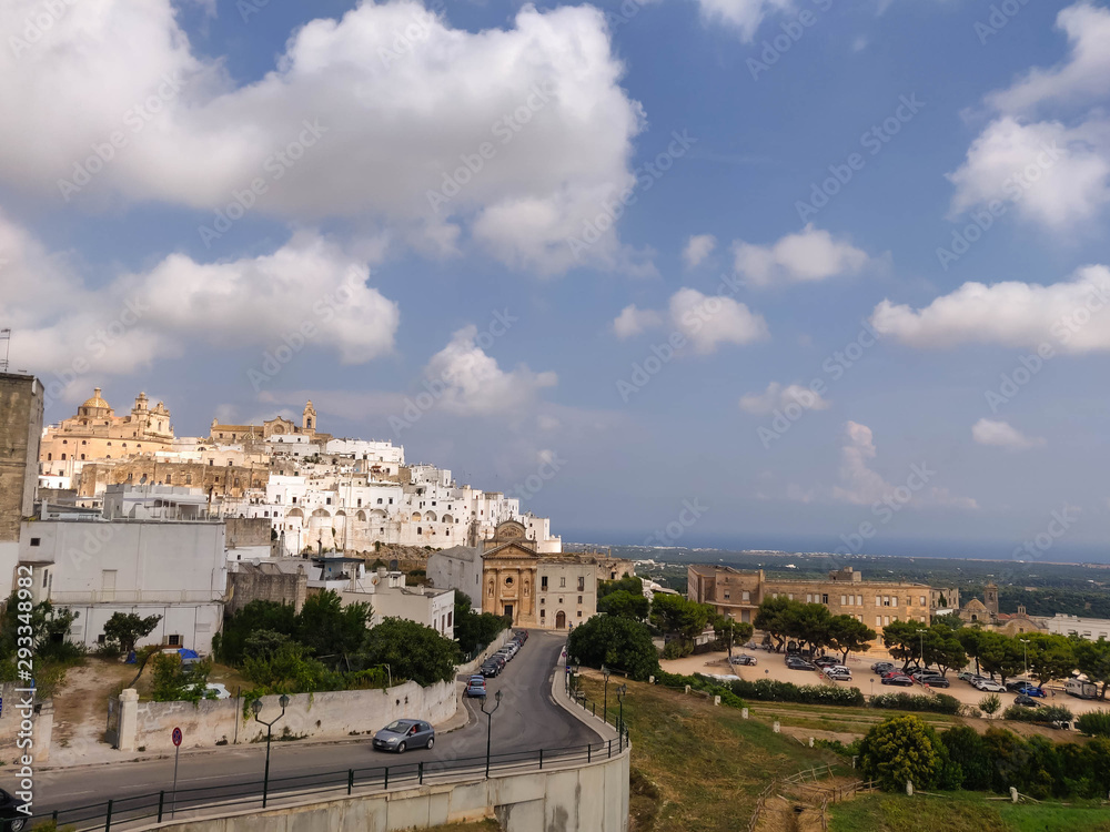 On the mountain stands the snow-white city of Ostuni
