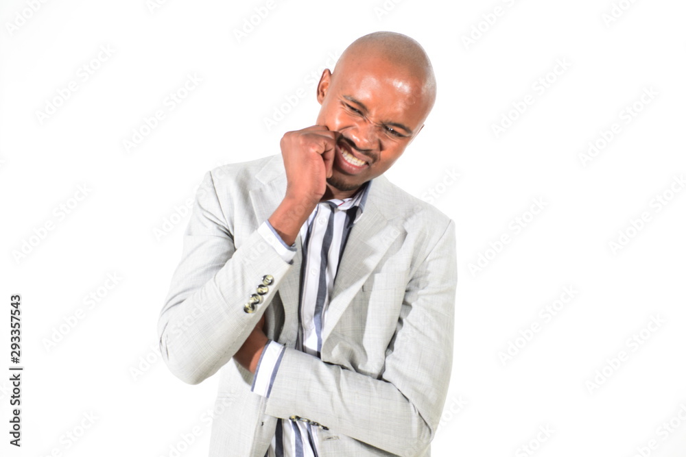 young handsome businessman frustrated young handsome businessman frustrated